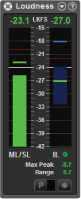 Sentinel loudness meter panel